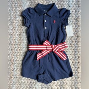 NWT Ralph Lauren Baby Girl Celebration Romper (6M)